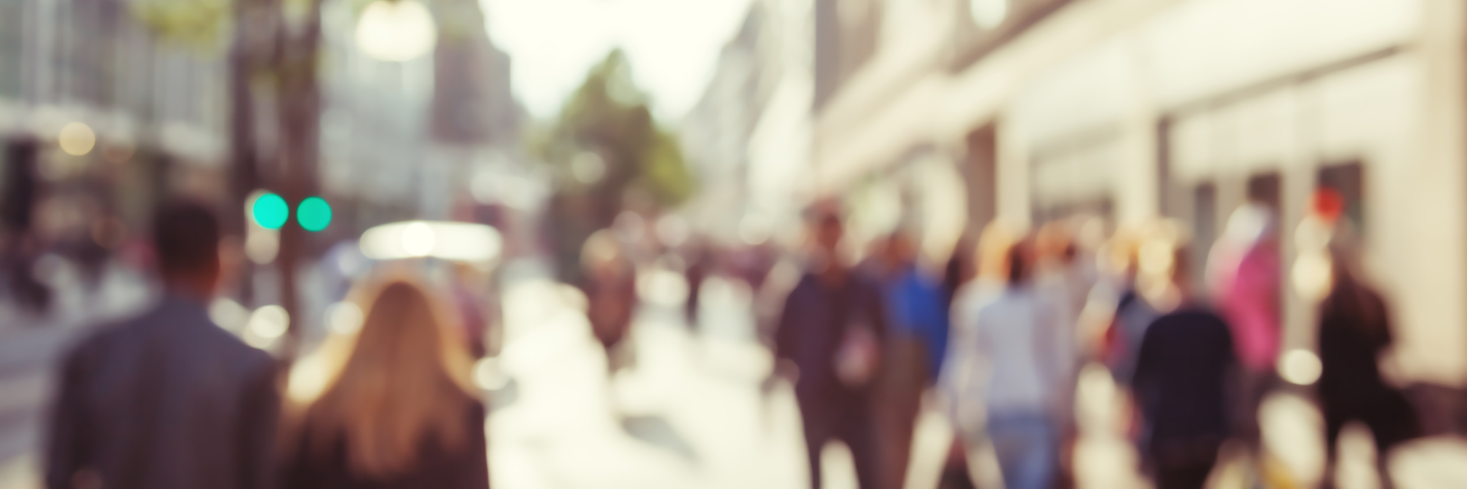 When People Say They Forget About My Disability Blurry view of people walking down a street.