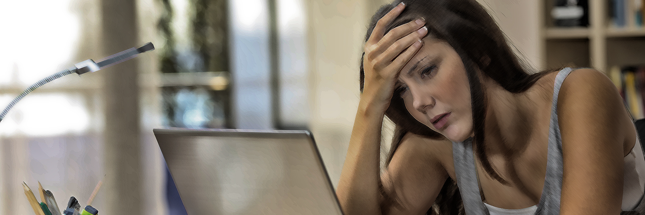 Letter to a Relative Who Doesn't Understand My Learning Disability Frustrated student at computer.