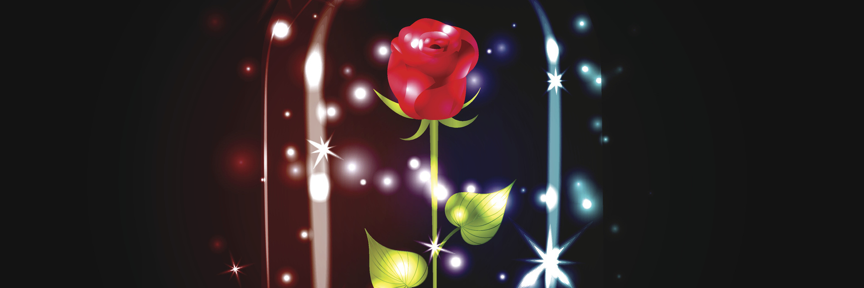 3 Ways My Invisible Illness Makes Me Feel Like the 'Beast' A red rose with sparkle under a glass dome on black background