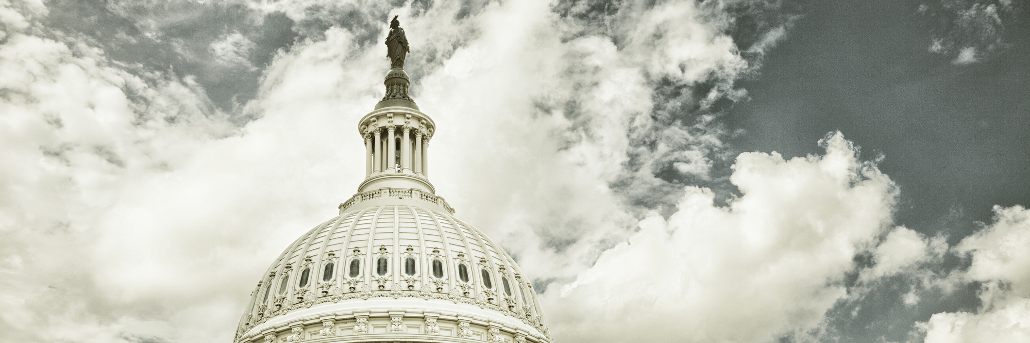 This Political 'Humor' Insults People With Disabilities US Capitol with clouds.