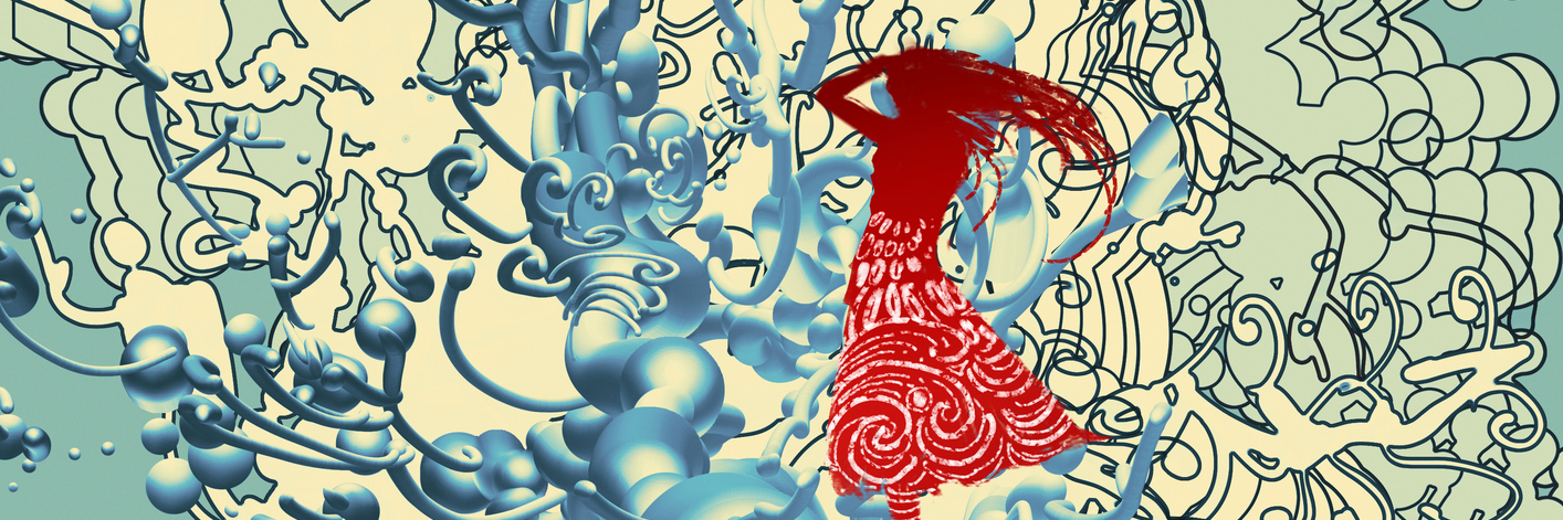 Remaining Symptoms After Decompression Surgery for Chiari Malformation abstract painting of a woman