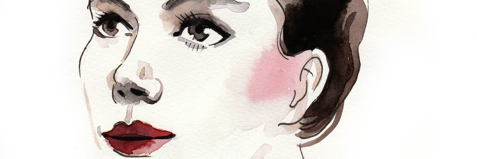 Looking Back on Journey With Lyme Disease After One Year painting of a woman in a black shirt with her hair in a bun