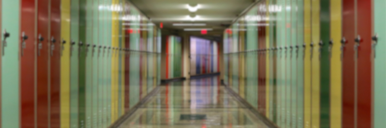 6 Tips for Conquering Anxiety at School hallway full of lockers