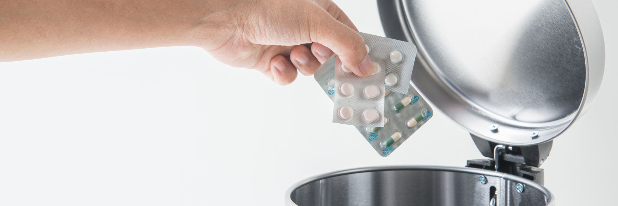 Inappropriate Sinus Tachycardia: Not Taking Medication throwing away medicine in trash can