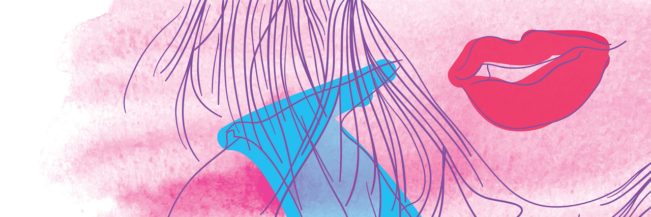 How My Eating Disorder Was Like A Rebellion Painting of a woman