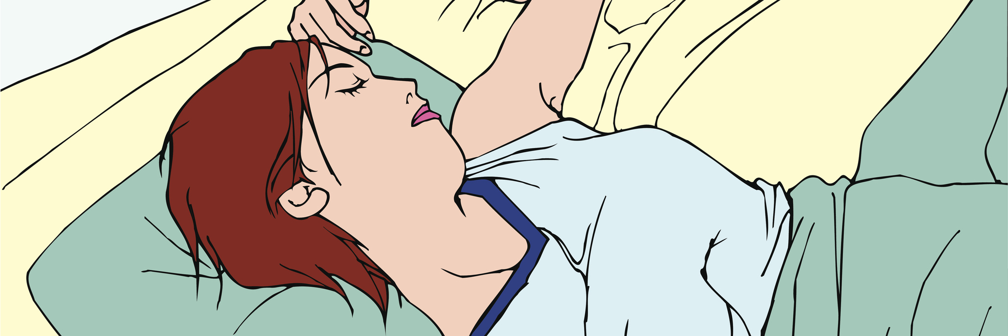 What It's Like to Have Chronic Fatigue With Sarcoidosis illustration of a woman sleeping in bed