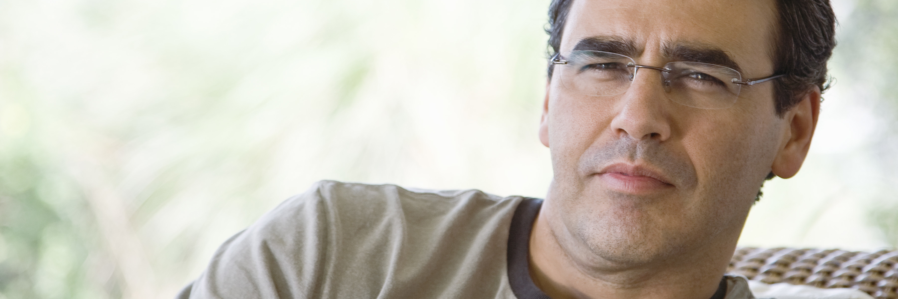 An Unexpected Outcome of My Struggle With Schizophrenia Portrait of pensive man