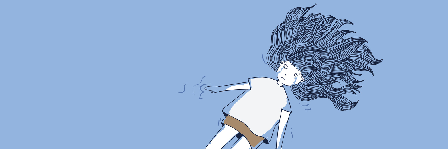 Why the Hardest Part of My Depression Is Its Invisibility Young girl in the pool. She was crying deeply.Woman crying in blue background