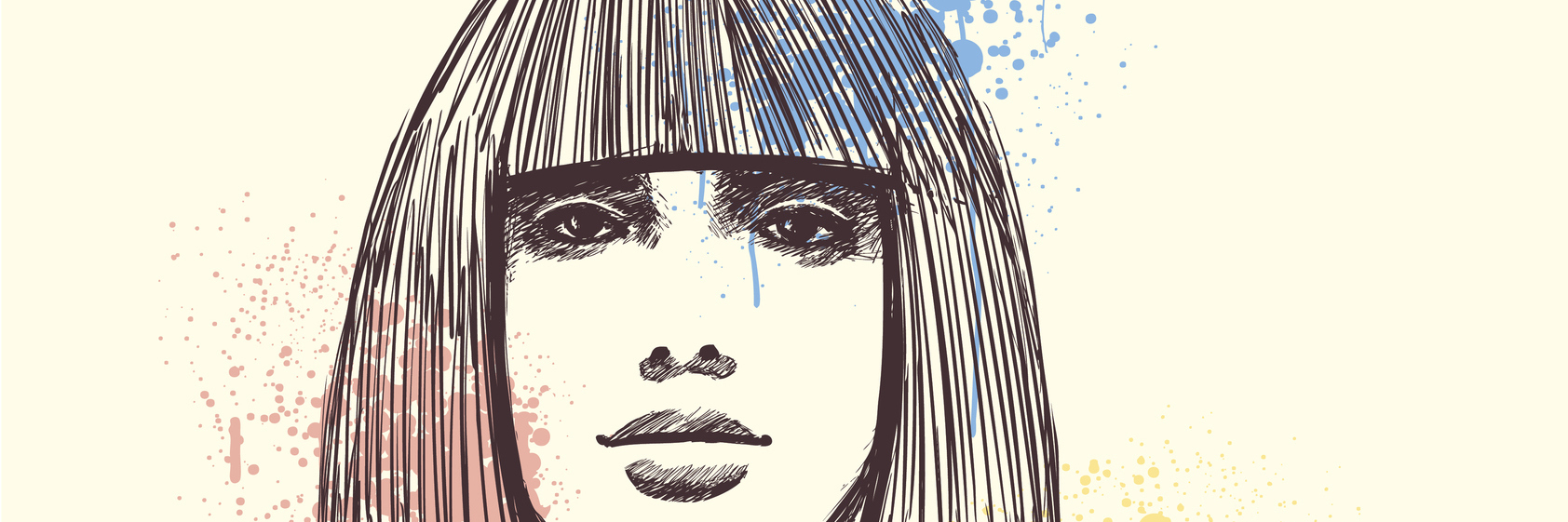 4 Tangible Ways to Love Someone With a Chronic Illness Hand-drawn portrait of girl.