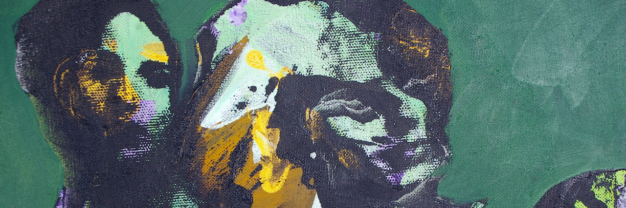 abstract paining of a woman