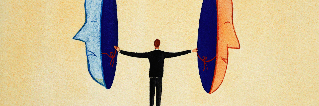 The Mask That Hides My Depression Man taking off his mask