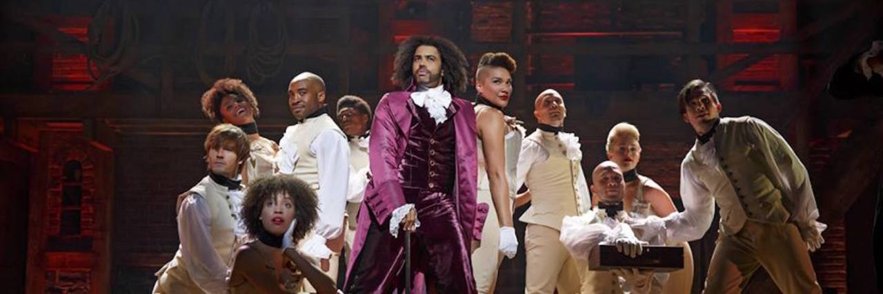 How a Song From 'Hamilton' Relates to My Depression the cast of the hamilton musical stands on stage