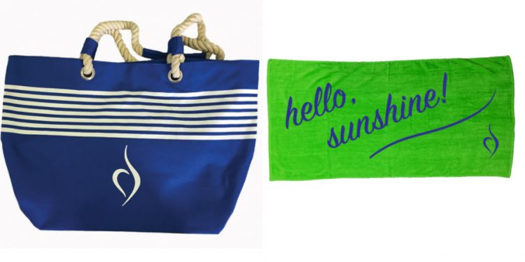 NEDA beach bag and towel