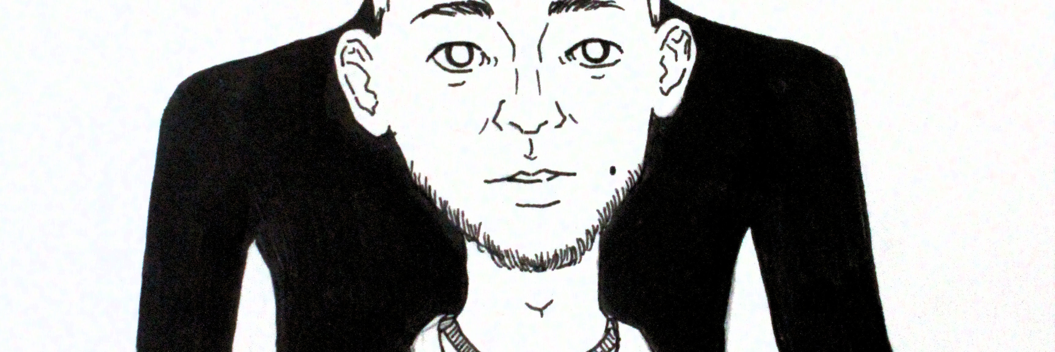 A Love Letter to Those With Mental Illness illustration of man with dark shadow lurking behind credit to janis mcmath