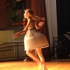 Sarah dancing.