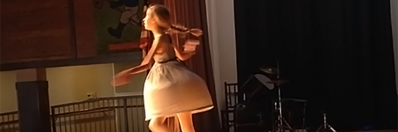 Dancing Again After Transverse Myelitis Sarah dancing.