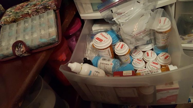 drawer of medications