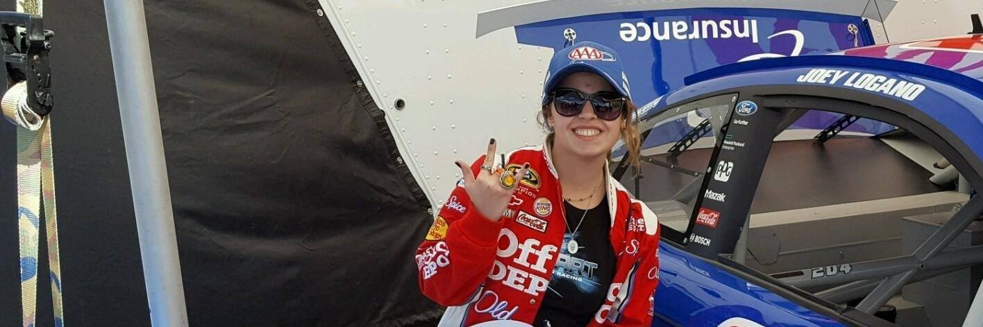 People With Autism: Acceptance Does Matter Michelle Damiata at a NASCAR race.