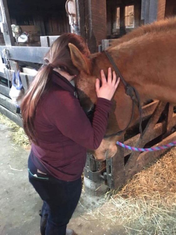 the contributor and her horse