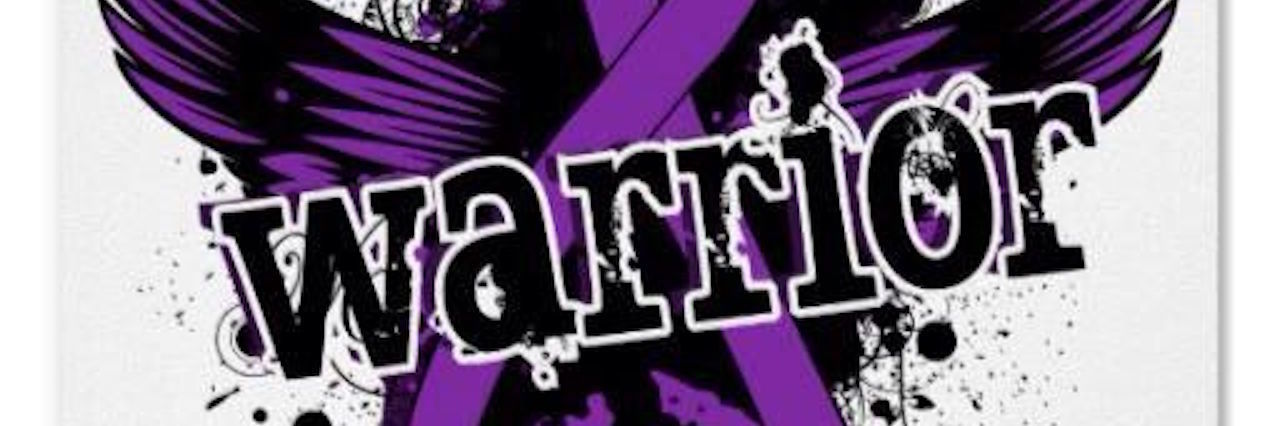 What to Know About Your Friend With Crohn's Disease purple awareness ribbon with wings that says 'warrior'