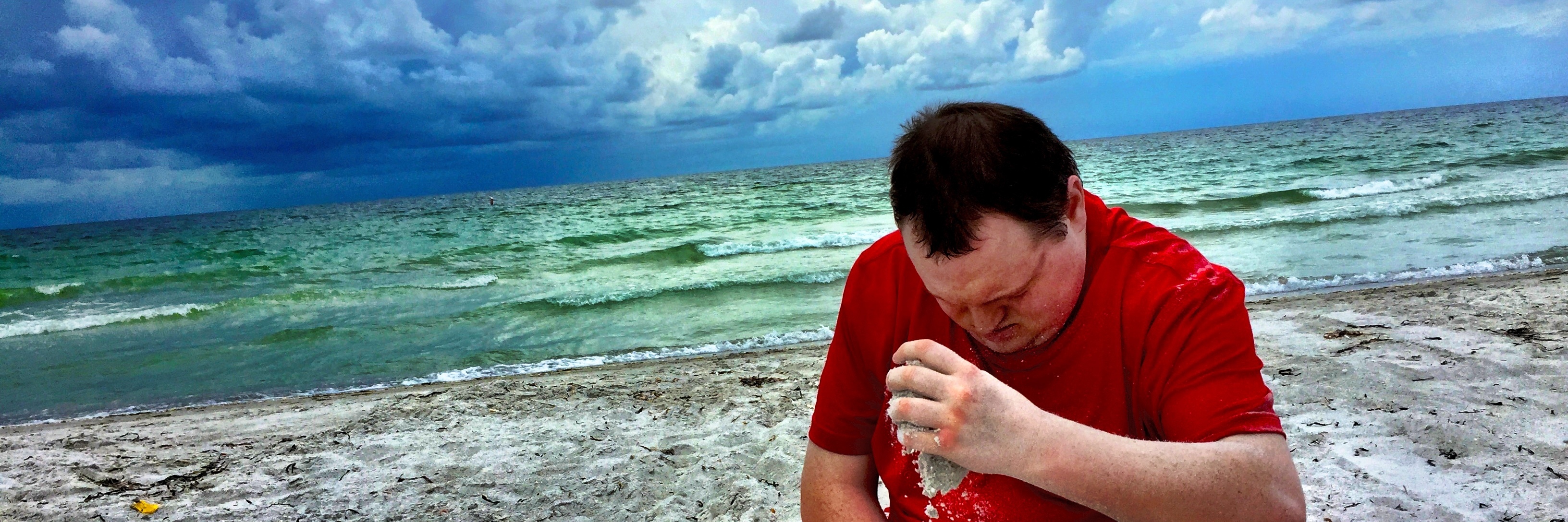 Matt on the beach.