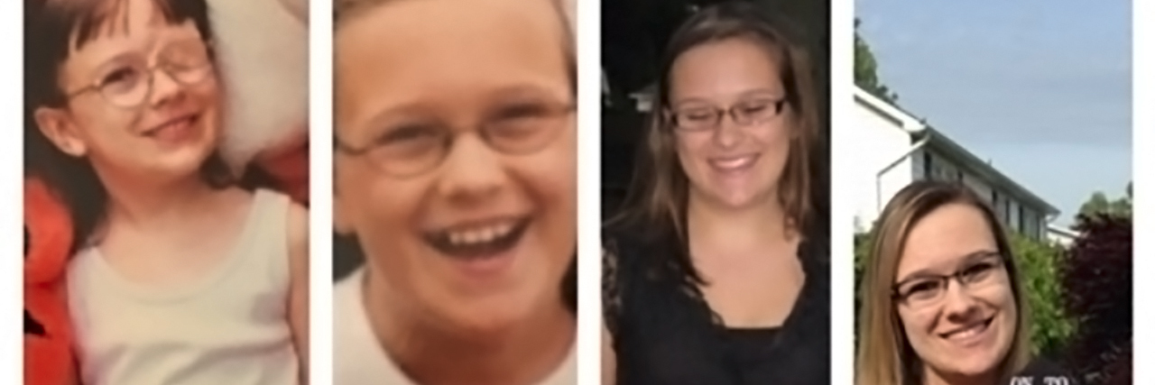 Advice for My Younger Self With Cerebral Palsy, by Age Annie Nason through the years from childhood to adulthood.