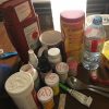 medications on bedside table