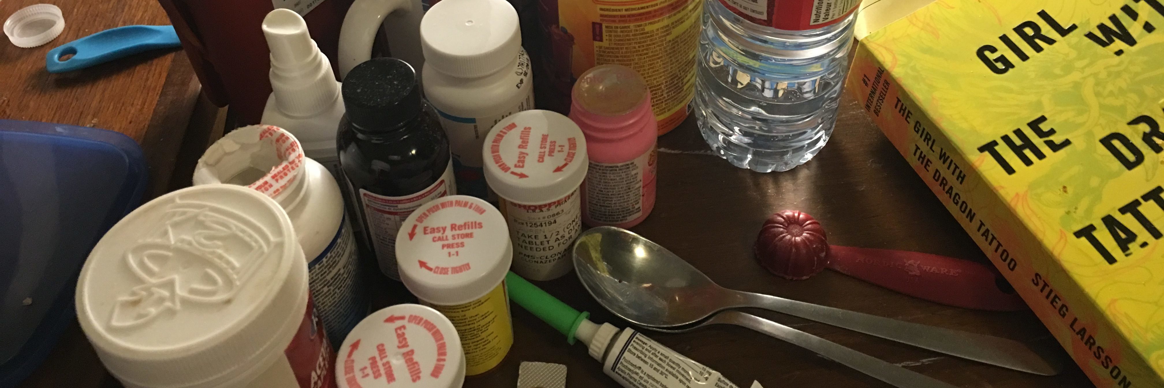 Being Privileged to Have Your Health medications on bedside table