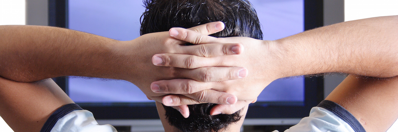 What the Movies Don't Tell You About Eating Disorders man watching TV