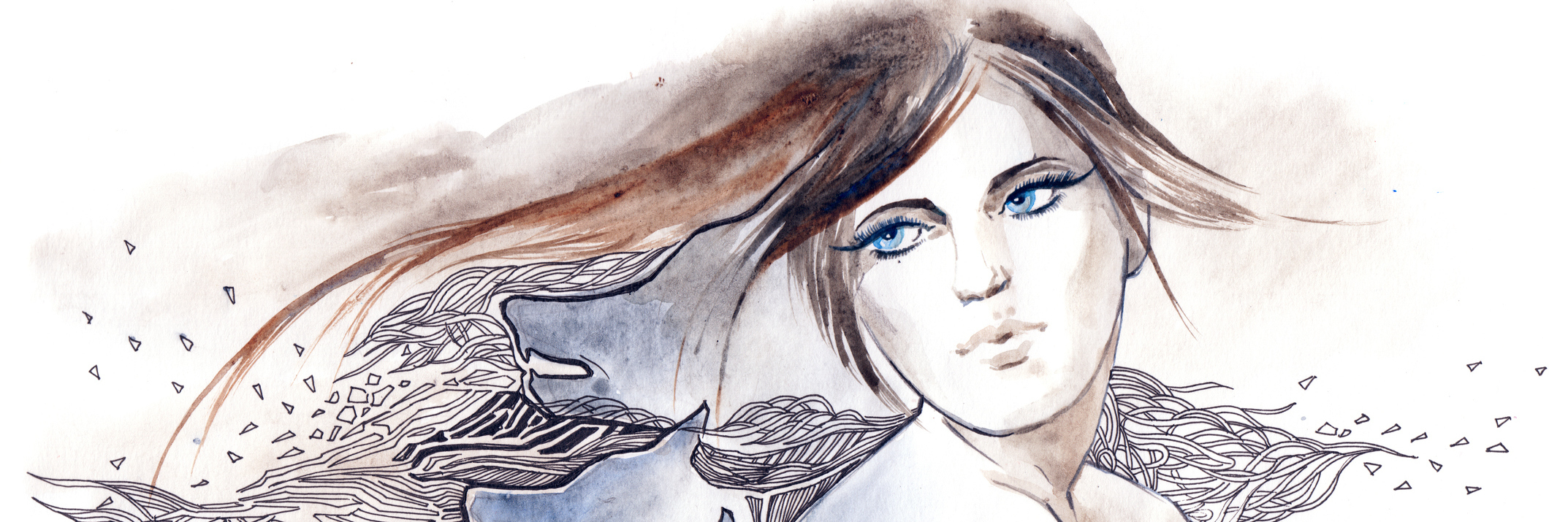 How I Learned to Let Love in After Trauma beautiful wild woman with wolfs at her back