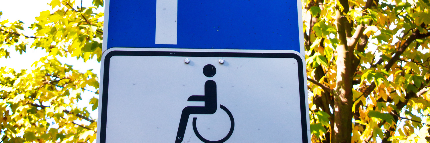 Disabled parking sign.