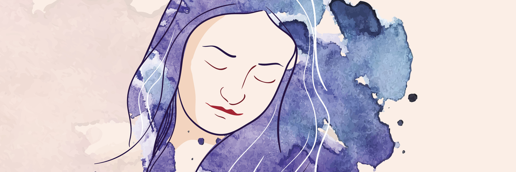 Why I Don't Identify With the Term 'Traumatized' as Someone With PTSD Watercolor girl