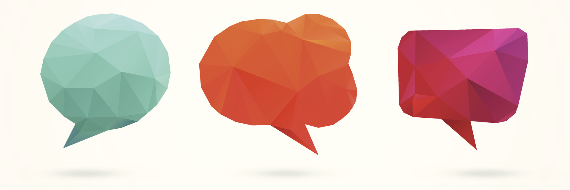 How to Craft Your Response to, 'You Don't Look Sick' Three colorful speech bubbles.