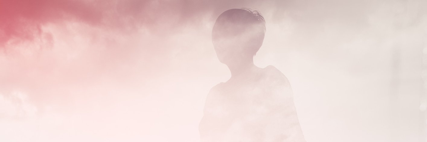 How I Choose to Respond to 'How Are You?' A double exposure image of a woman walking in a field, with a pink overtone.