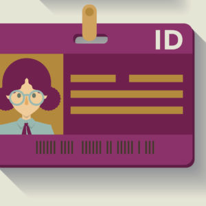 Identity badge.