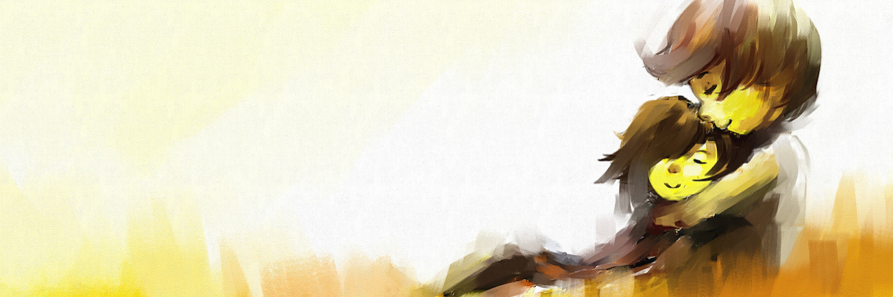 Thank You Letter to Person Who Supports Me Through Anxiety painting of a young couple