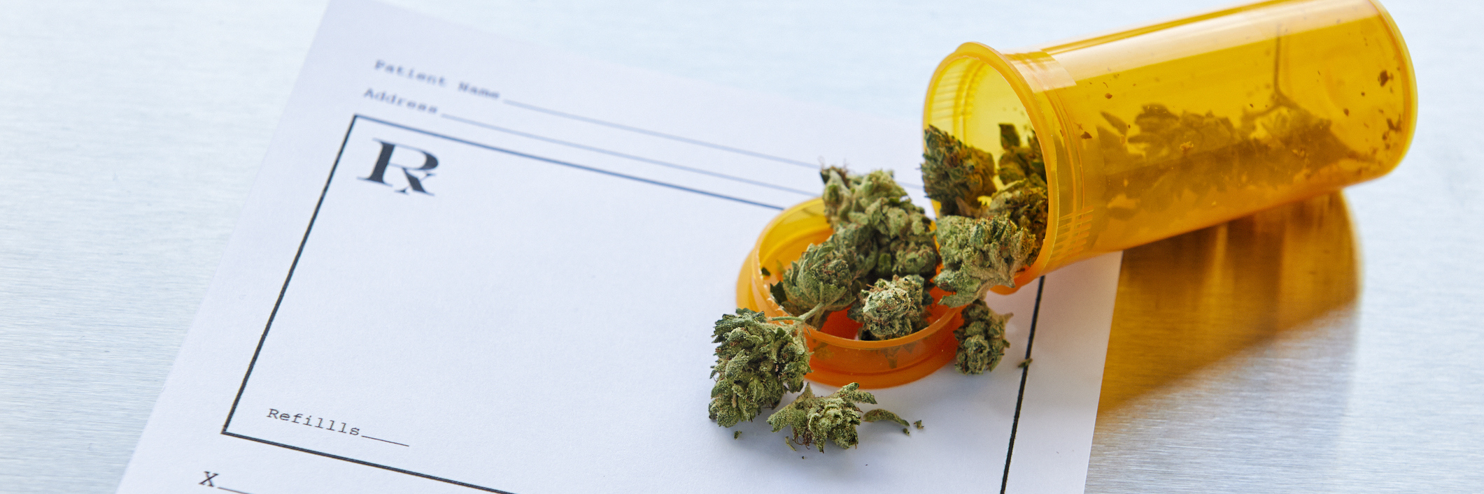 Court Rules Employers Can't Discriminate Against Medical Marijuana photo of marijuana spilled over a prescription