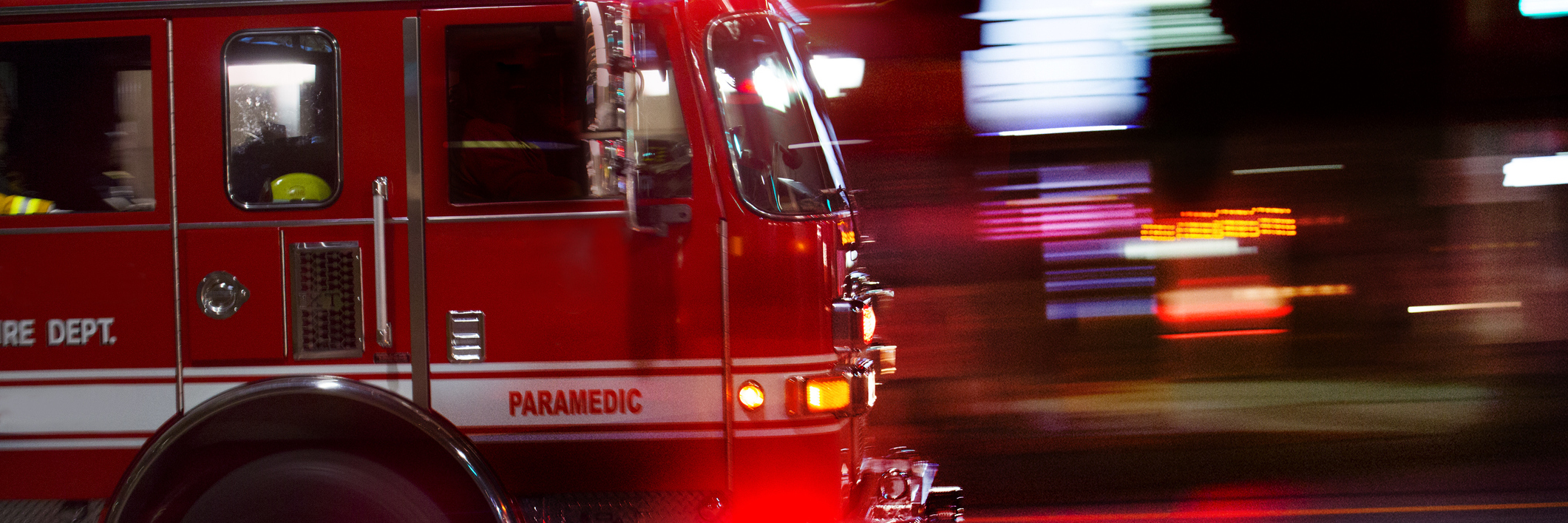 Woman Shares Facebook Post After Calling 911 for Man With Diabetes A fire engine races to the scene of an emergency.