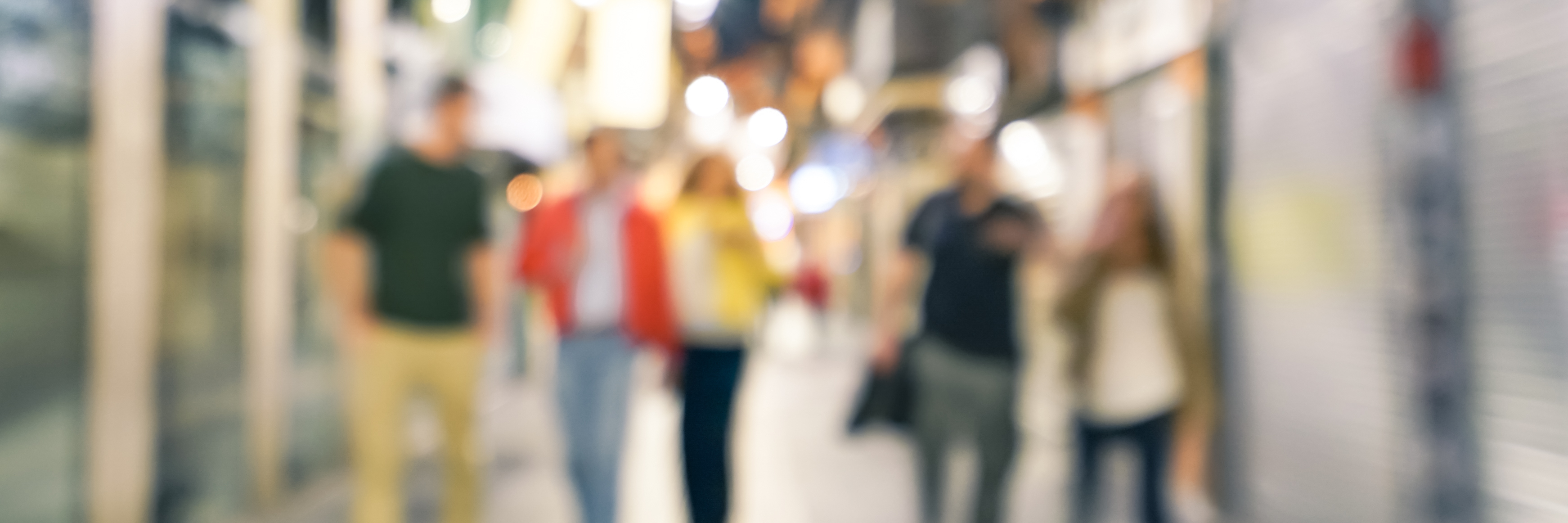 My Friends Don't Understand My Eating Disorder or Chronic Illness Blurred defocused abstract background of people walking on the street by night with - Nightlife concept with young friends hanging out together in city center - Cold neutral filtered look