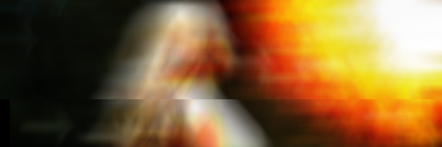 Why I Created a 'Perfect Persona' When I Became Ill Glitch art abstract portrait of barefoot woman running on green grass outdoors.