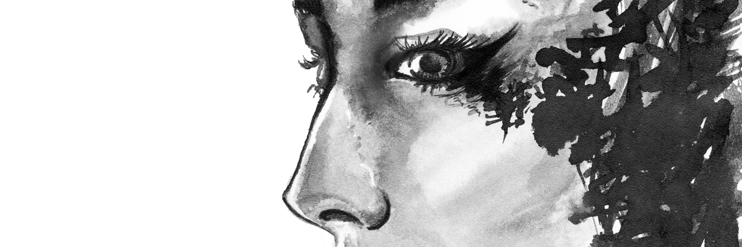 Asthma, Osteoarthritis: Facing Another Hurdle of Health Issues painting of a woman with abstract black markings for hair