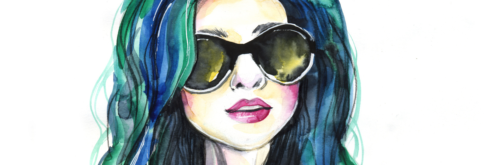 3 Things You Shouldn't Say to Someone With BPD Watercolor fashion girl with sunglasses
