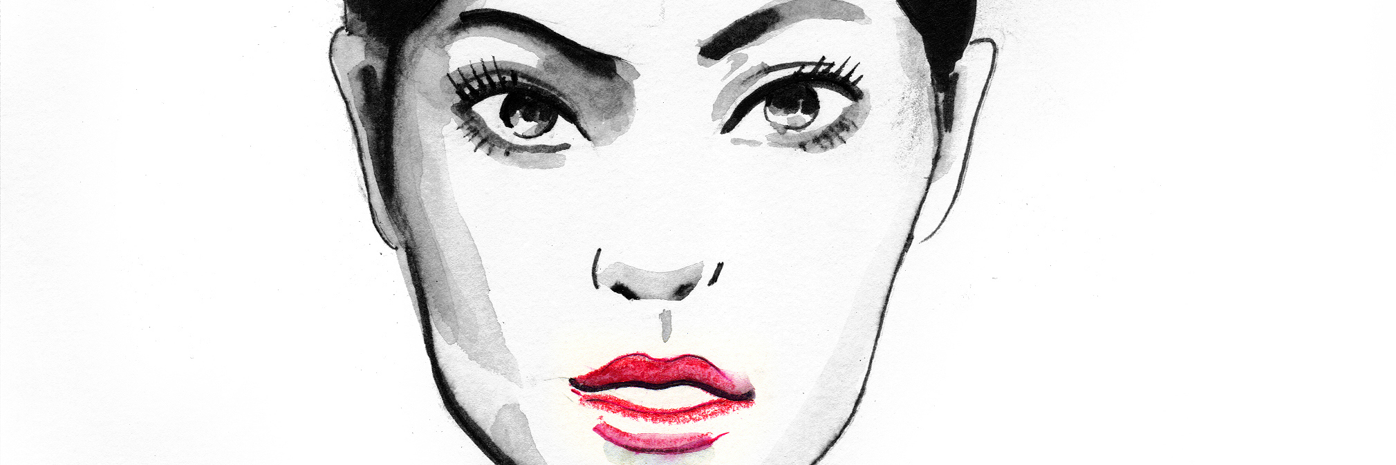 How My Anxiety Makes Me a Liar Ink drawing of a beautiful woman