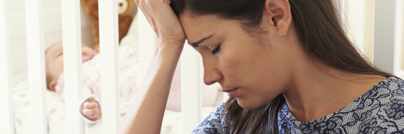 My Life With Postpartum Depression Frustrated Mother Suffering From Post Natal Depression