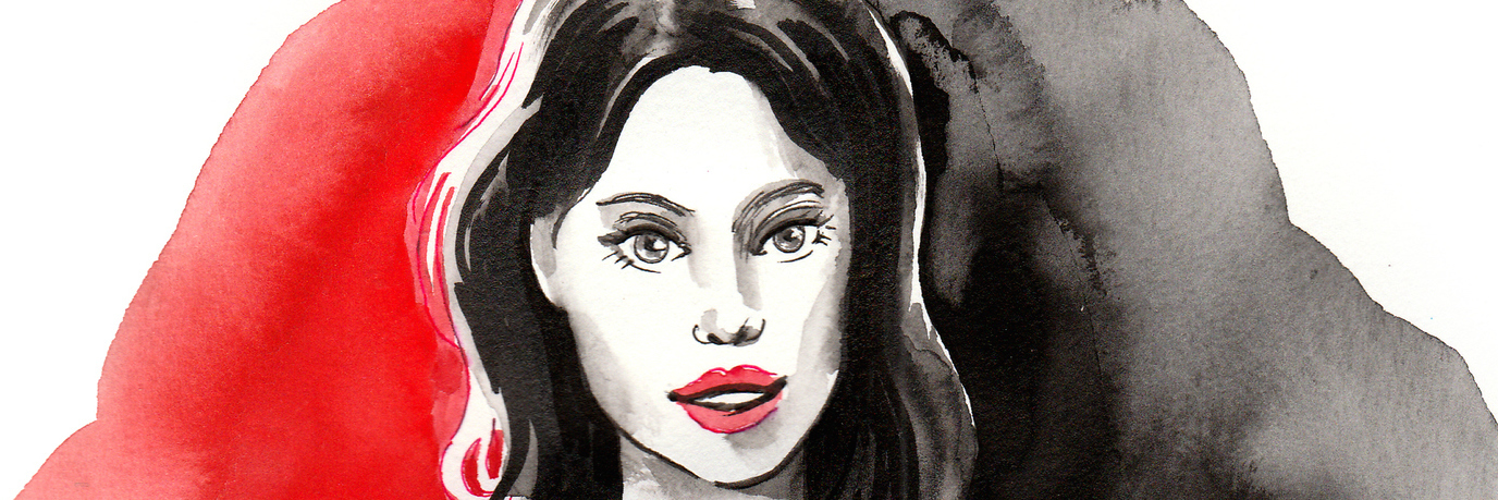 'Red Flags' That Might Mean It's Time to Get Help for Mental Health Watercolor painting of a beautiful woman