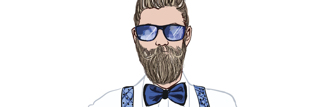 5 Tips for Living With 'High-Functioning' Bipolar Disorder Man in hipster style - vector illustration