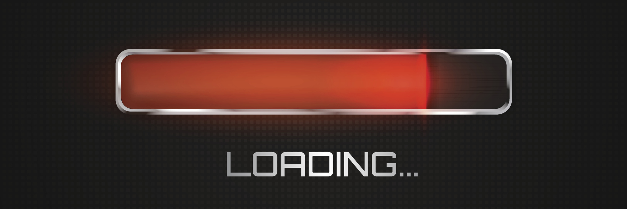 Red progress loading bar.