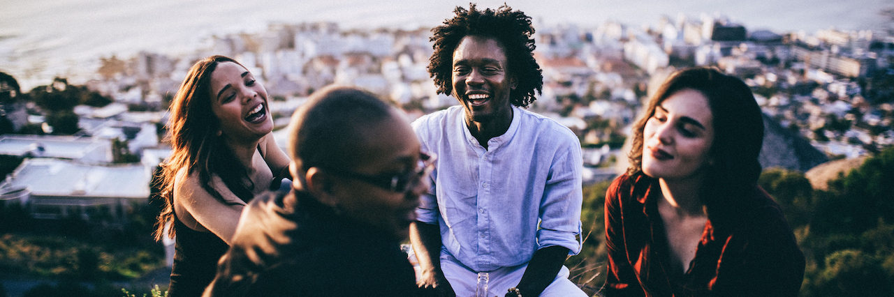 To the People Who Don't Define Me by My Depression Friends hanging out outside