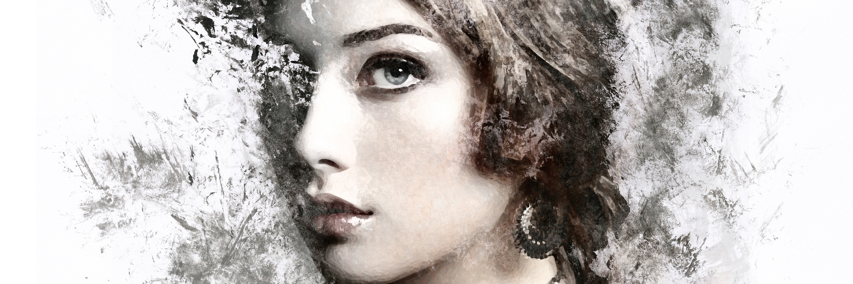 The Reality of Myalgic Encephalomyelitis/Chronic Fatigue Syndrome watercolor painting of the portrait of a woman