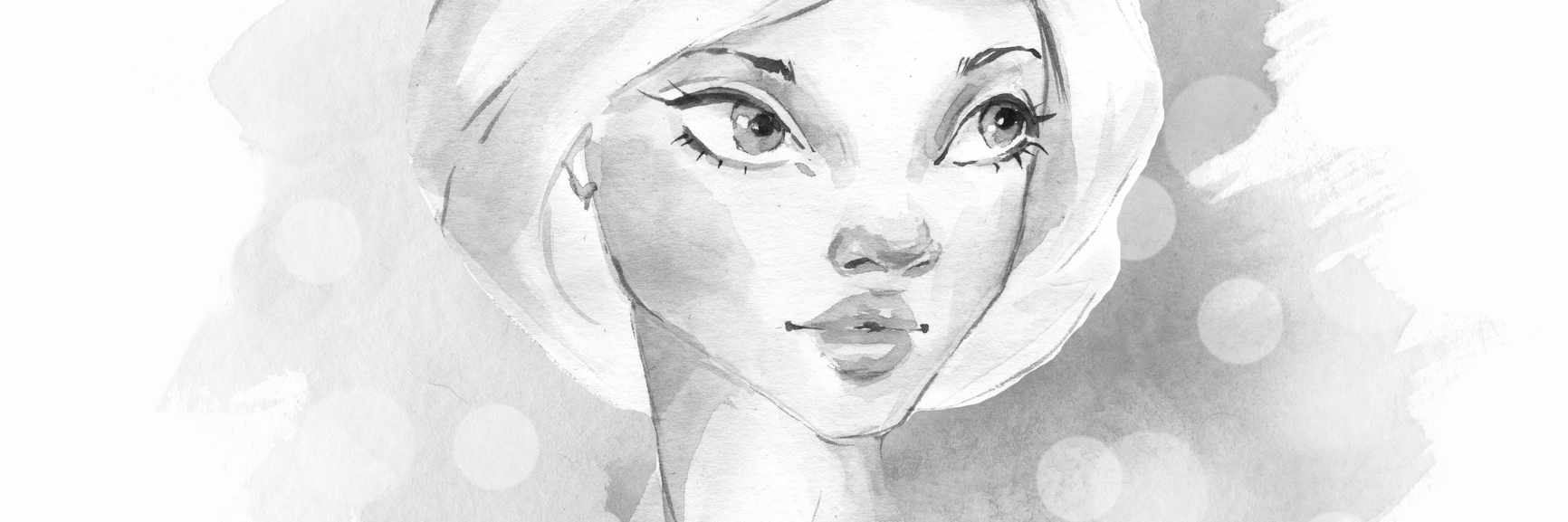 Managing Your Chronic Illness in the Way That Works Best for You black and white watercolor painting of a woman